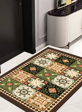 波西风100*120cm入户门垫现代简约轻奢地毯脚垫厨房卧室阳台吸水