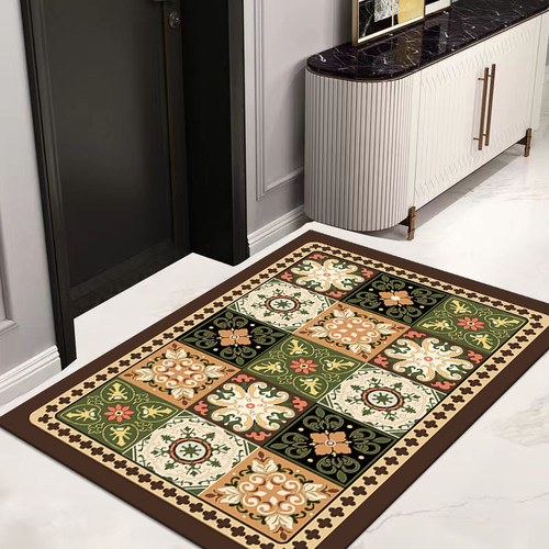 波西风100*120cm入户门垫现代简约轻奢地毯脚垫厨房卧室阳台吸水