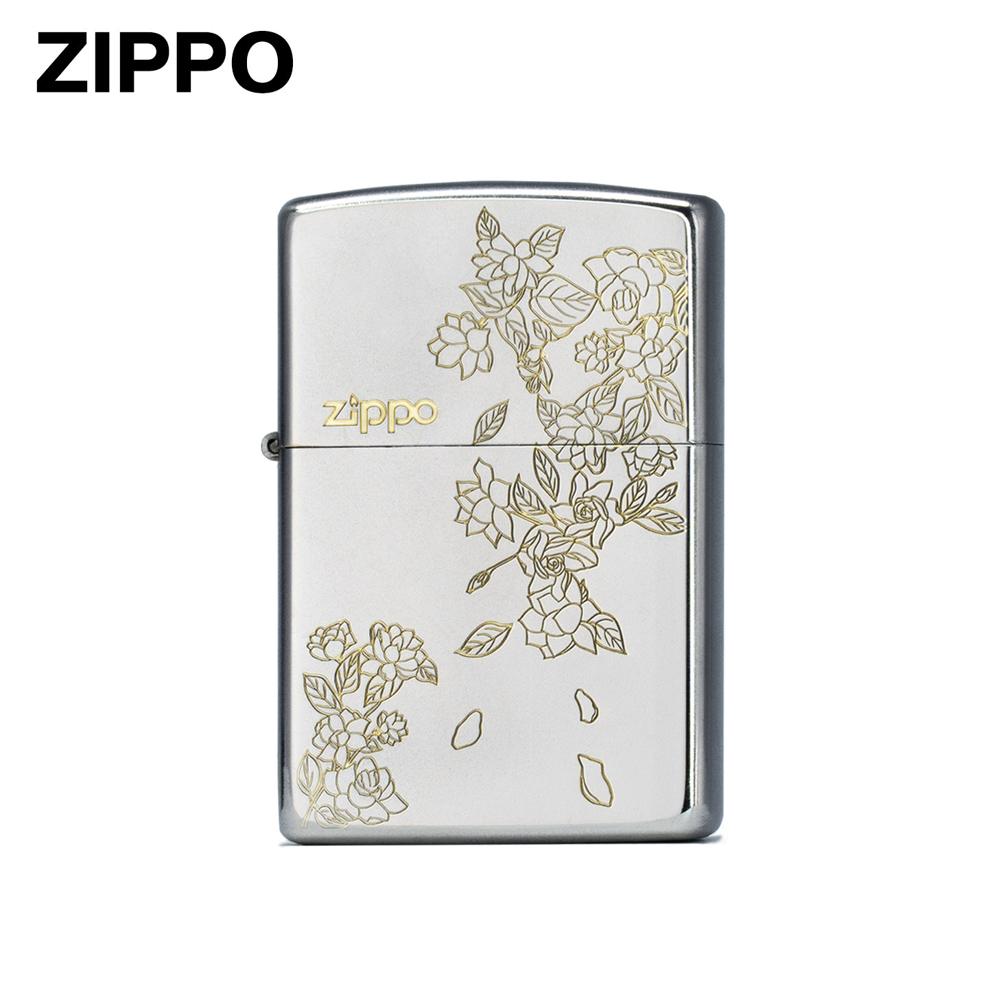 ZIPPO打火机春绘茉莉送君莫离官方正品防风煤油火机送男朋友礼物
