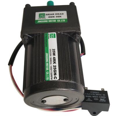 工厂直销JINGGONG精工25W单相220V阻尼减速电机4RK25GN-C/4GN36K