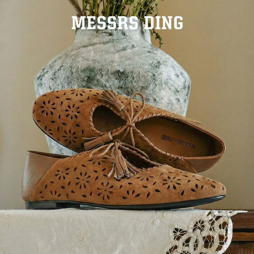 MESSRSDING气质单鞋春流苏乐福鞋