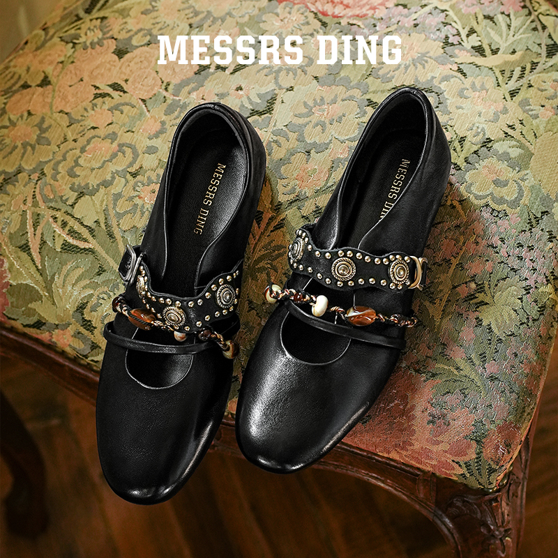 MESSRSDING小众设计师款玛丽珍鞋