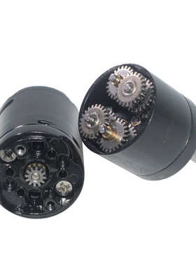 CMHP25-370直流大扭力大功率减速电机 黑皮减速马达 智能小车电机