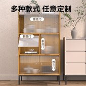 亚克力柜门定制书柜加装 简易上翻门防尘透明有机玻璃遮挡板免打孔