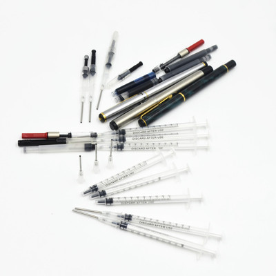 钢笔通用墨胆/上墨器/墨囊/加墨针管/吸墨水抽拉式针管神器