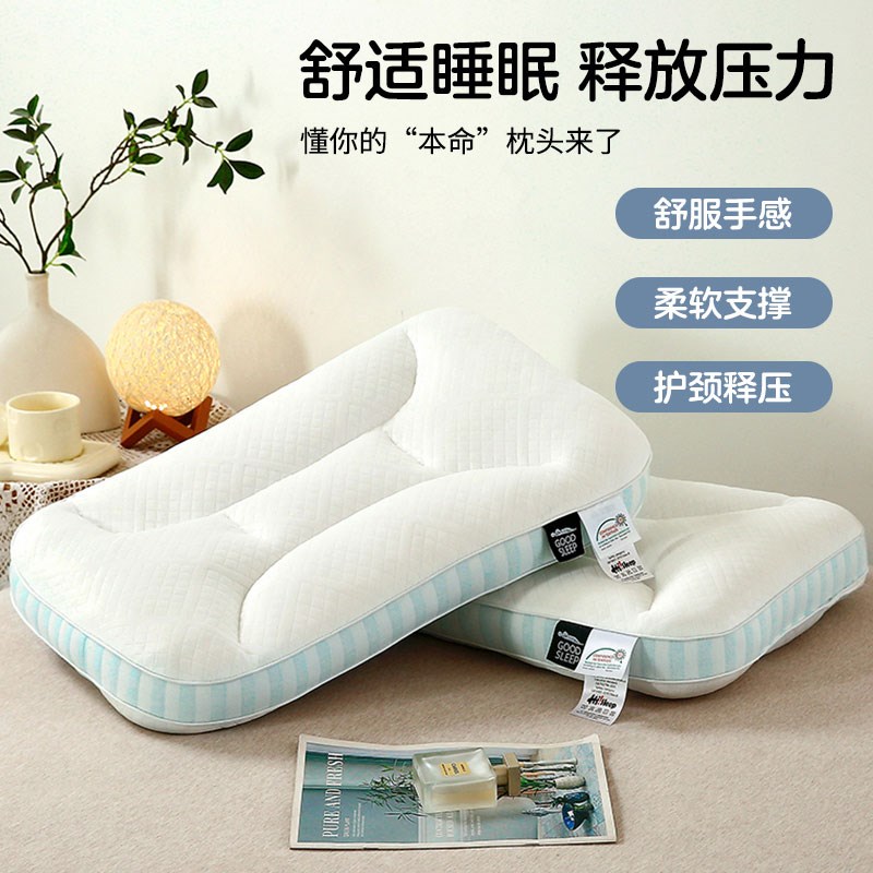 SPA深睡记忆枕头枕芯护颈椎助睡眠家用成人一对装睡觉专用整头男