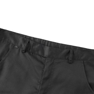 新款奔驰车间工裤汽车4S店汽修工作服维修售后黑色男士工装裤子