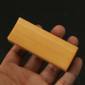 精品名家裘立钢纯手工留青雕刻尊者图老玉竹滑盖牙签盒子竹筒