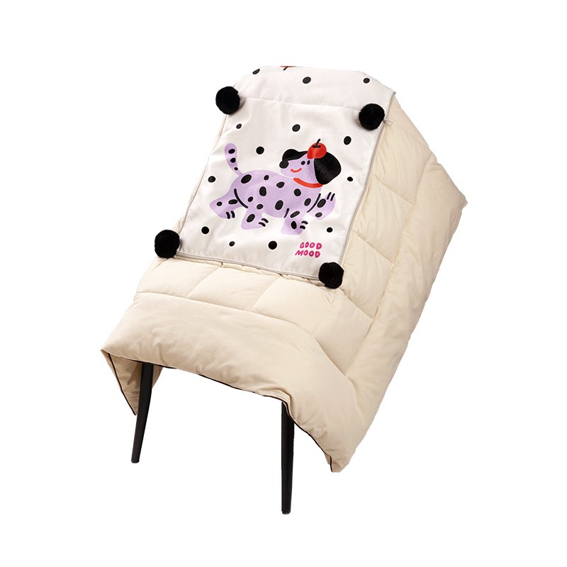 波点小狗抱枕被子两用加厚二合一抱枕毯子午睡枕头多功能空调被子
