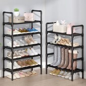 鞋 柜宿舍门口经济型多功能置物架 架入户门架子防尘多层收纳家用鞋