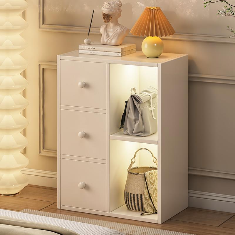 自由组合格子柜书架置物架落地家用书柜矮柜收纳柜八格柜靠墙柜子