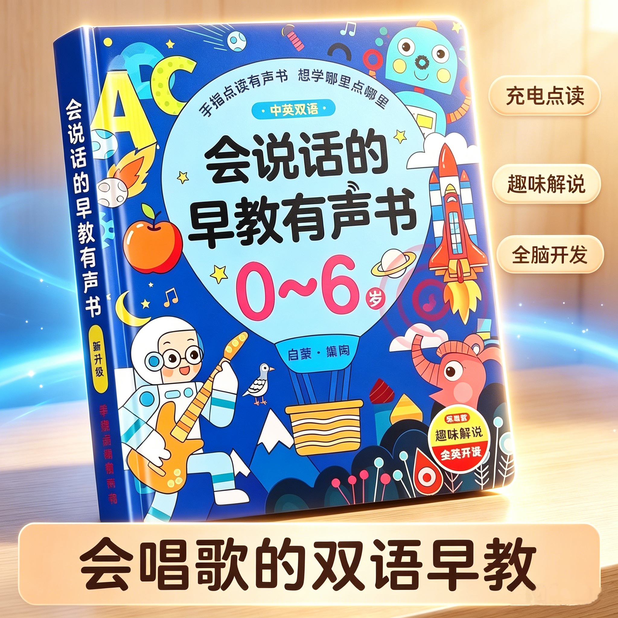 会说话的早教有声书0-6岁幼儿启蒙早教书儿童玩具学霸点读学习机