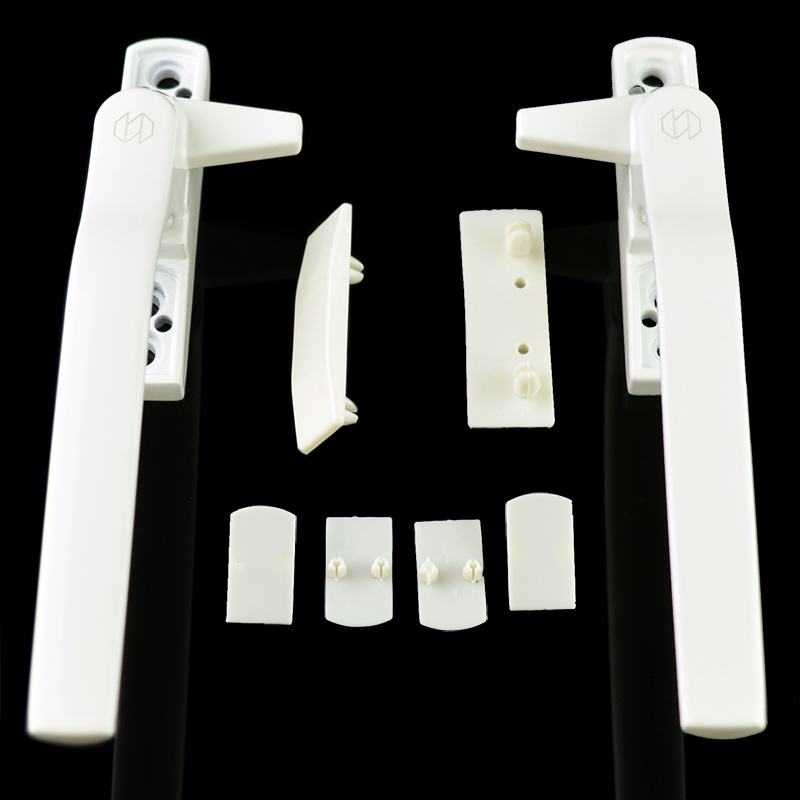 迪福德 塑钢门窗把手塑料窗户执手平开推拉窗防盗锁扣7字拉手窗扣