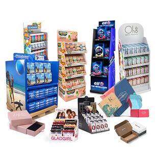 灯泡纸货架纸展示架瓦楞纸LED灯纸质展架落地灯纸货架可折叠