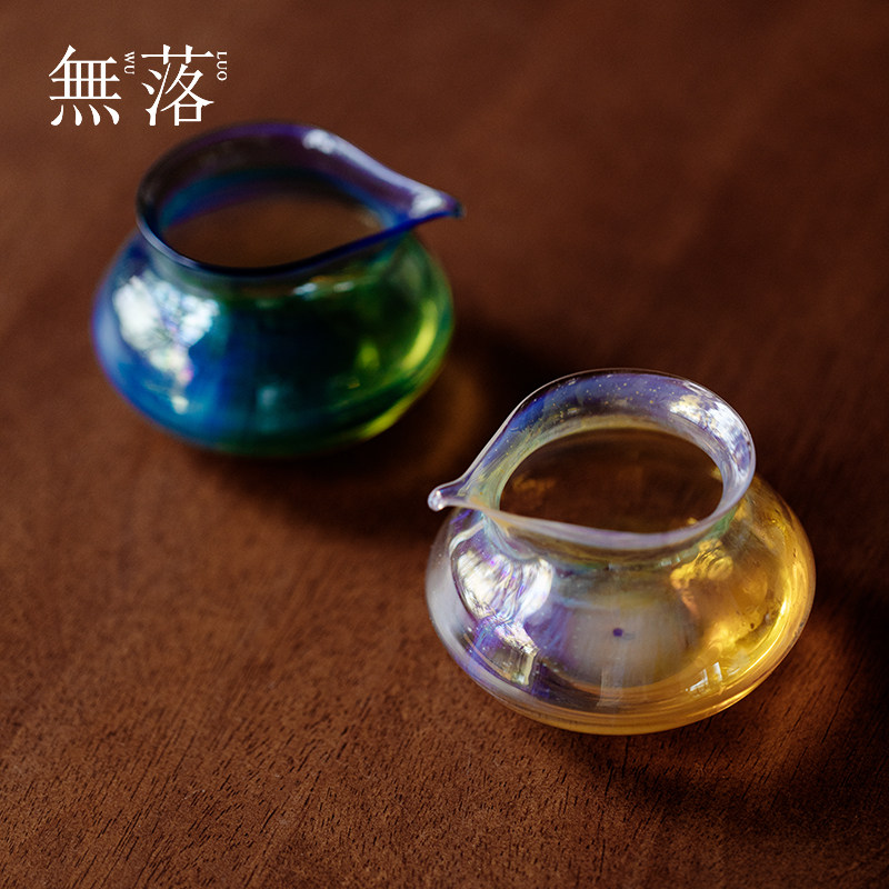 加厚耐热高硼硅蓝彩玻璃公道杯匀杯茶道配件茶海分茶器钱袋公杯,餐饮具,公道杯,淘宝优惠券,粉丝福利购,淘宝优惠卷