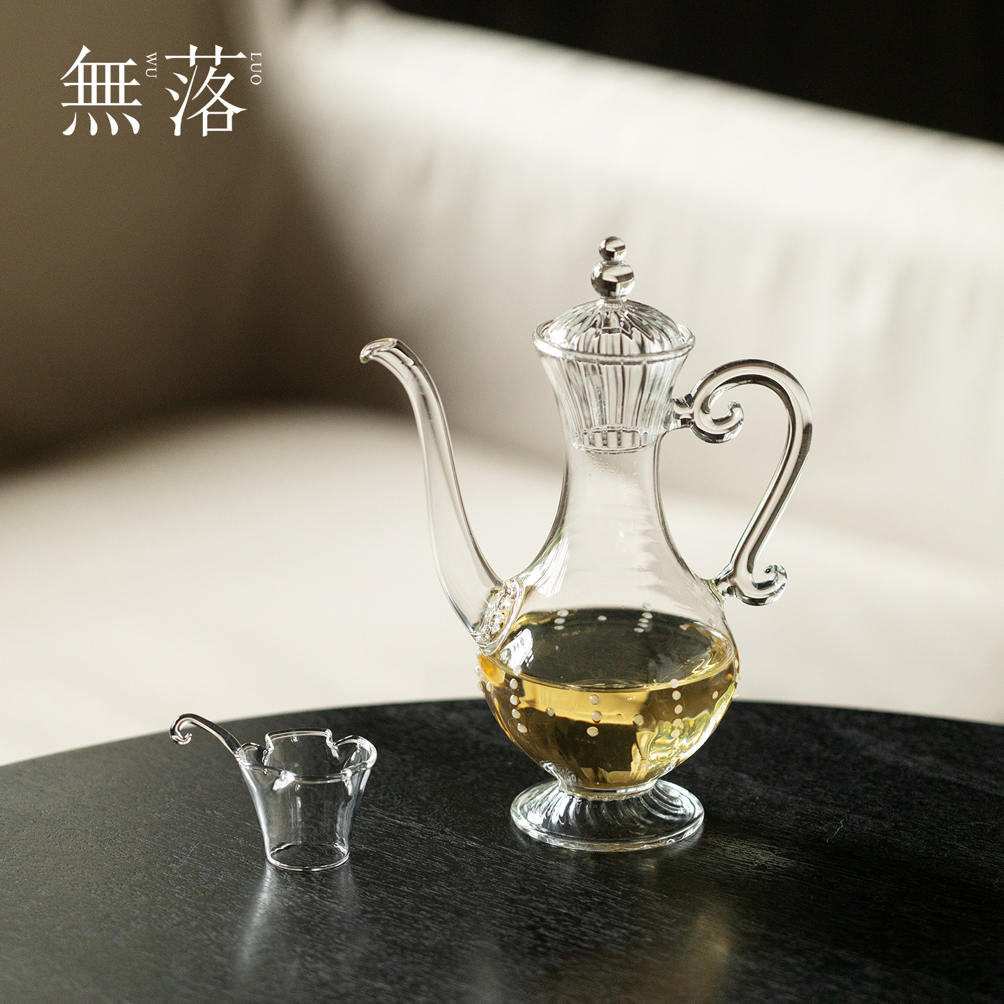 无落朝露小青柑专用泡茶壶绿茶壶耐热高硼硅手执壶家用老式温酒壶