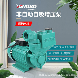自吸泵增压泵管道加压泵吸水泵抽水机非自动抽水泵电动220v 手动款