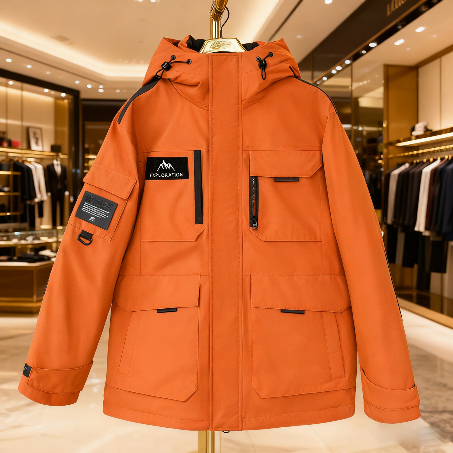 专柜撤柜石墨烯300克工装羽绒服