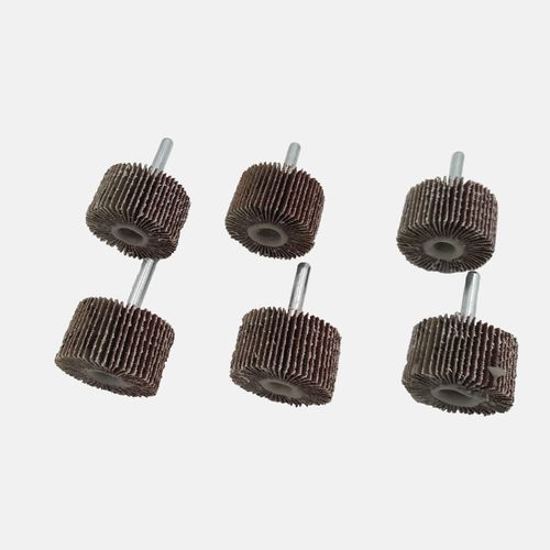 带柄叶轮百页轮砂纸磨头抛光打磨 砂布轮 35/40/45*25*6mm 50个价