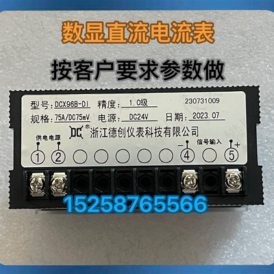 浙江德创仪表 数显直流电压 电流表DCX96B-DI  DCX96B-DU  DP3