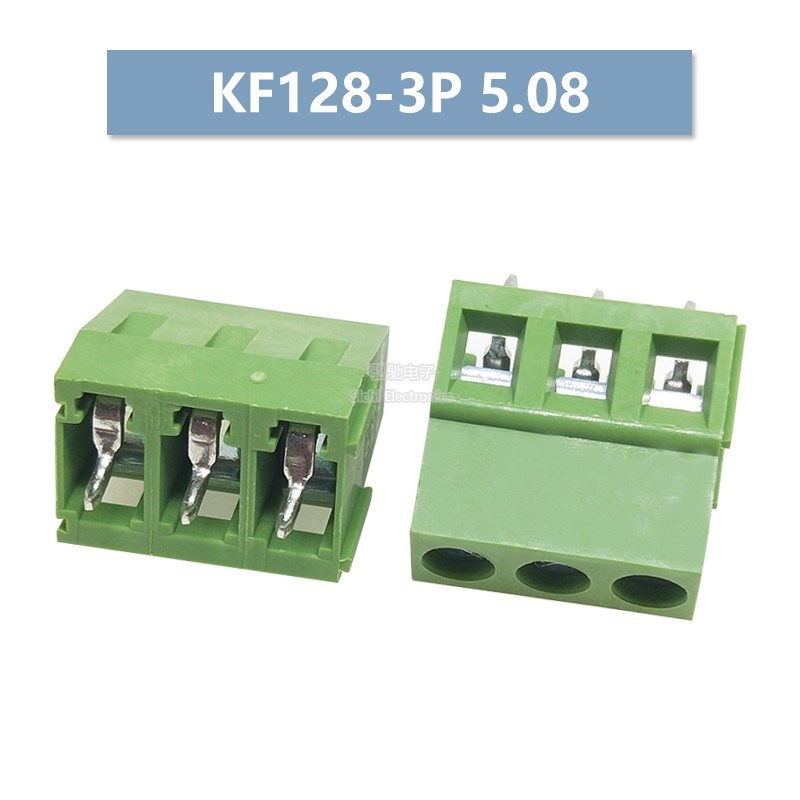DG/KF128-2P/3P 3.81/5.0/5.08MM接线柱可拼接螺钉式PCB端子 配单