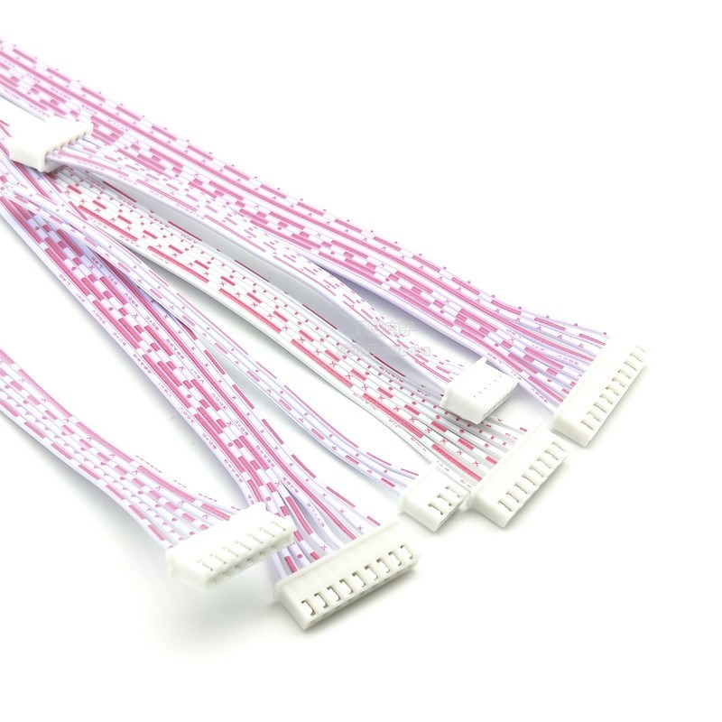 XH2.54mm红白排线红白排线TJC3线2.54排线连接线2/4/5/6/7/8-12P