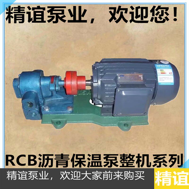 温电动沥青泵RCB-1/2/3/5/-0.8树脂泵石蜡泵化工泵齿轮油泵整机