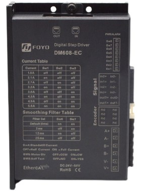 总线通讯式ErCAT数字式步进电机驱动器直流控制器DM608-EC