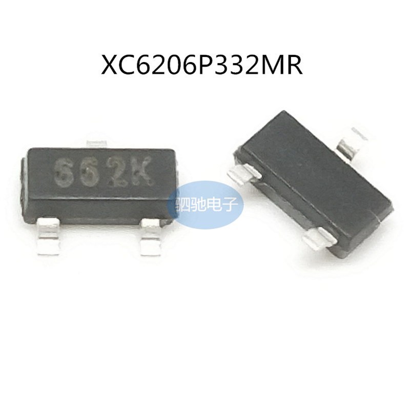 XC6206P332MR 全新正品 丝印 662K SOT-23-3 3.3V 稳压管