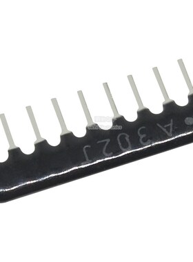 9A302G RP9 排阻 3K 9脚 直插 A302J 上拉电阻 9P 3K