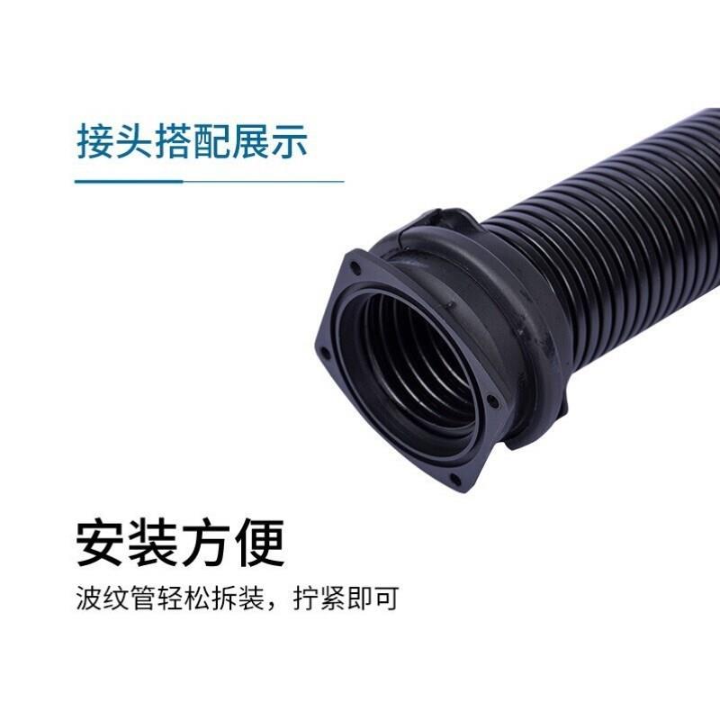 PA尼龙大口径波纹管PP接头法兰式管卡箍AD67.2/80/106软管卡扣