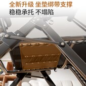 躺椅午休折叠式 家用阳台休闲靠背懒老人专用可坐趟睡两用椅子新款