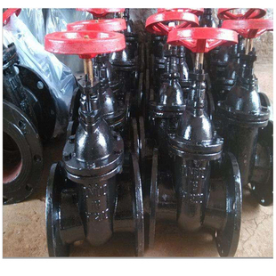 Z45T-10/16 铸铁暗杆法兰闸阀DN50 65 80 100 150 200 气动 电动