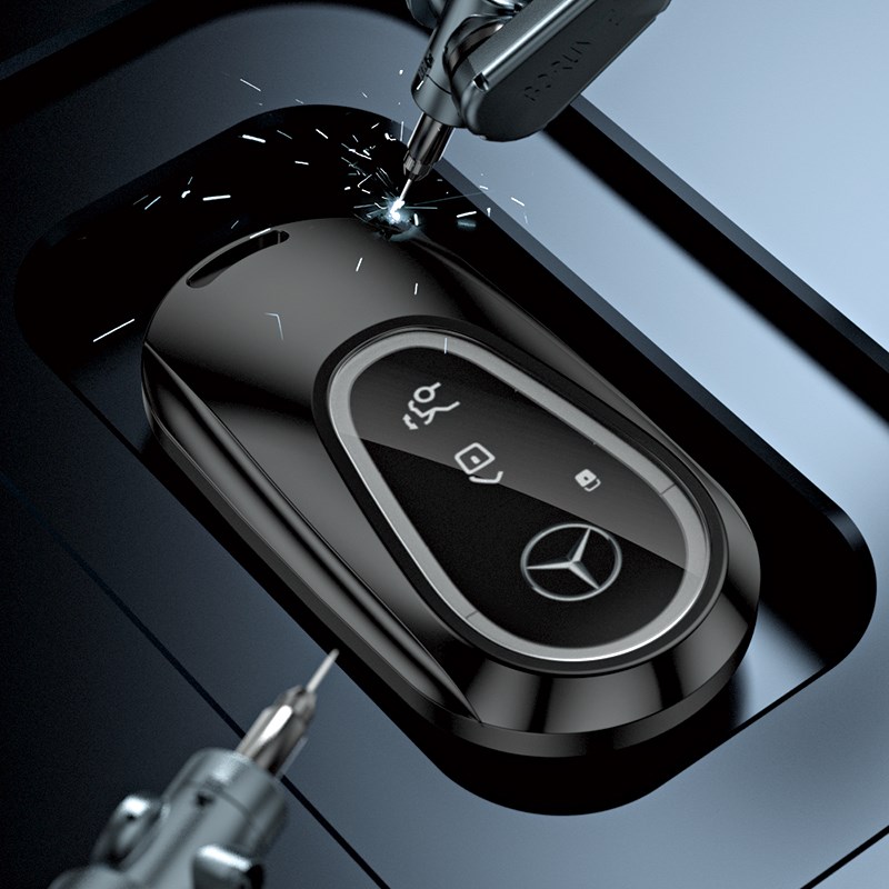 2024款奔驰e级钥匙套e300l高级感男士高档e260汽车用品25新款扣壳