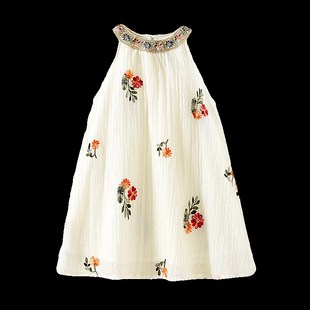 女童夏装连衣裙2024新款夏天裙子儿童绣花公主裙小女孩夏季雪纺裙