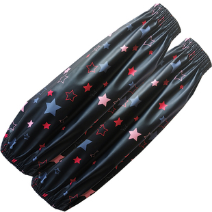 皮套袖女长款套袖成人防水防油护袖家务厨房宝宝套腿儿童皮革袖套