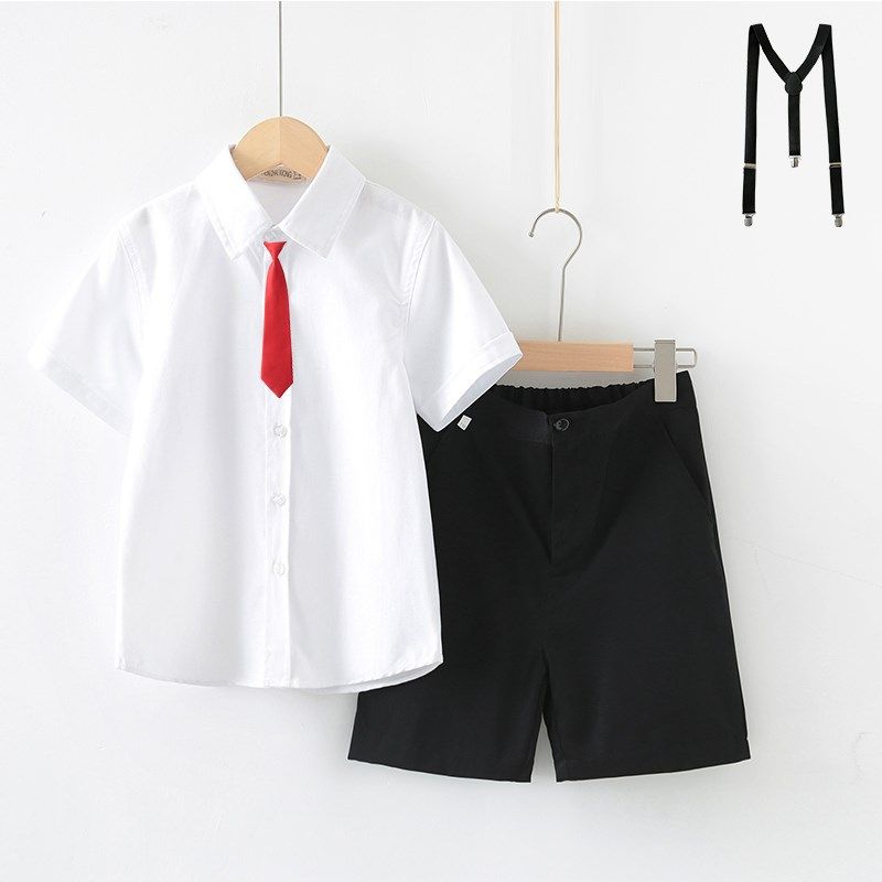 男女大合唱演出服白衬衫中大童朗诵比赛六一儿童节表演服礼服套装