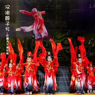 新款汉洛颜子兮儿童舞蹈服中国风汉服水袖古典舞汉唐盛世云川之舞