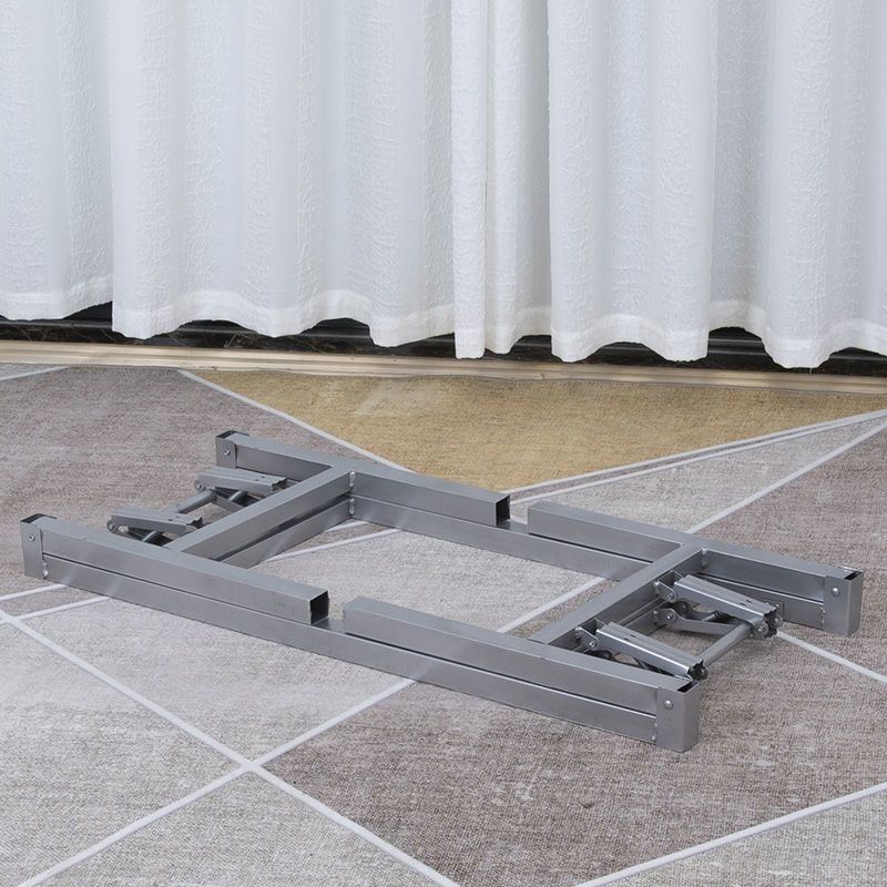 长方形桌子腿支架 餐桌脚架 简易折叠桌腿支架金属桌架 铁桌脚架