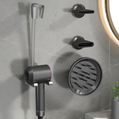 懒人吹风机支架免手持吹风机置物架壁挂式 免打孔浴室风筒放置架子