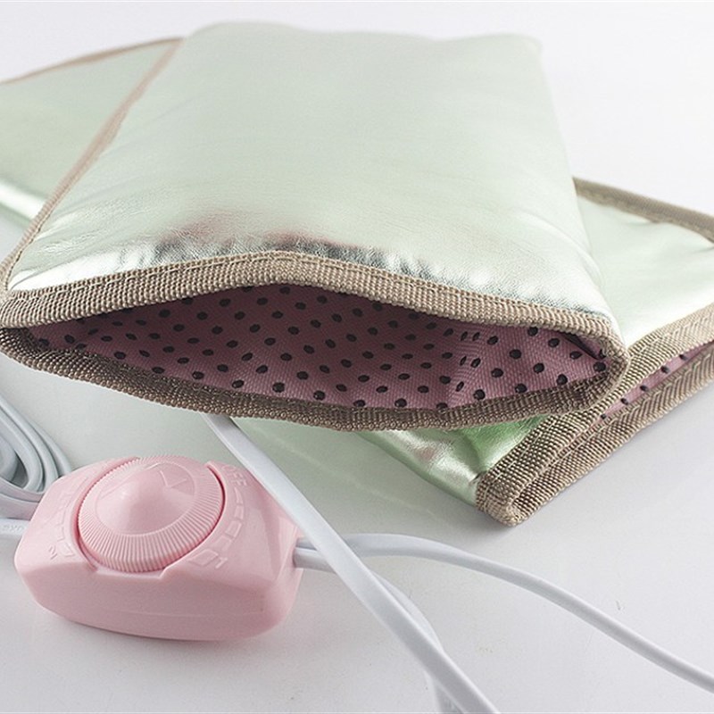 手部护理调温浅绿色电热加热手套托玛琳蜡疗手膜手部保养手套