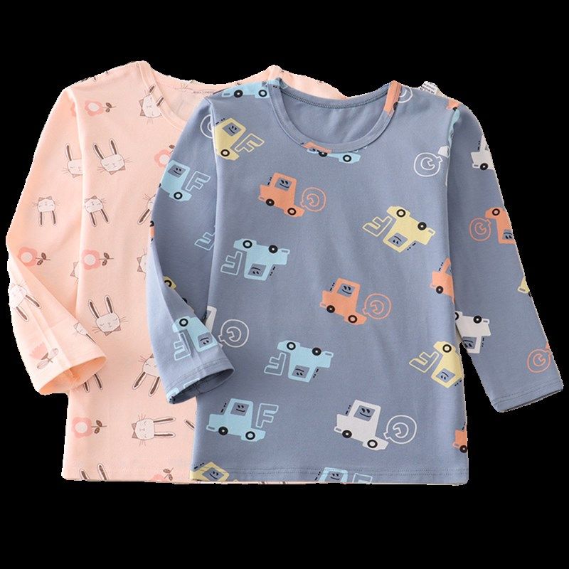 低领儿童莱卡棉单件秋衣小孩内衣宝宝上衣男女孩贴身睡衣大童衬衣,童装/婴儿装/亲子装,保暖上装,淘宝优惠券,粉丝福利购,淘宝优惠卷