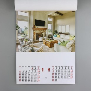 2025年浪漫满屋家居摄影挂历客厅陈设室内装潢设计日历农历月历