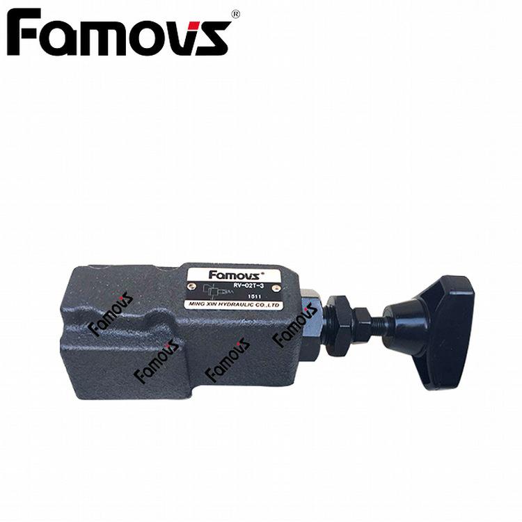 DT-01-B-K台湾Famovs管式溢流阀 可作低背压使用 低压力0-70kg