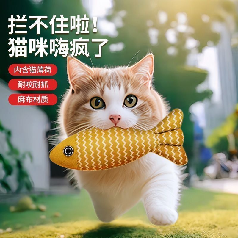 仿真猫薄荷猫咪自嗨磨牙解闷逗趣