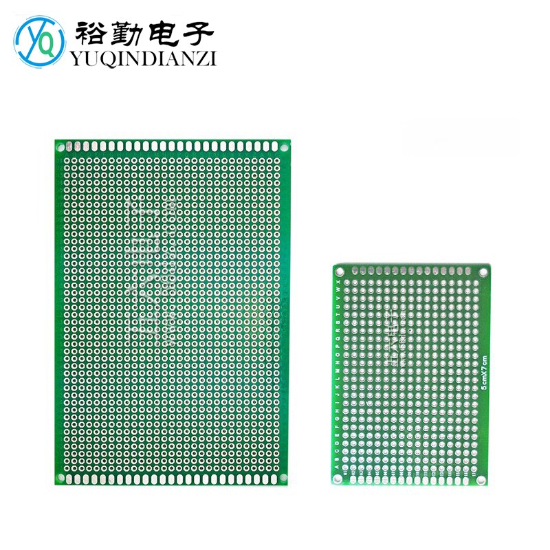 双面 喷锡板 绿油玻纤板 实验u板洞洞板PCB板 57 8*12cm 多孔板
