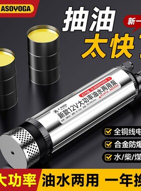 【285W大功率】柴油泵电动抽油泵神器12v大流量24V小Y型抽水泵潜