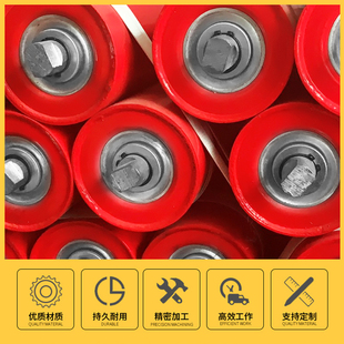 定制无动力滚轮输送带托r辊流水线滚筒皮带托辊支架输送机配件全