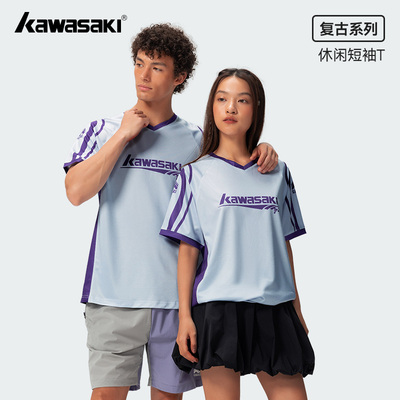 川崎2025新款简约男女款羽毛球服