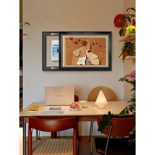 中古风电表箱装饰画2025新款强弱配电箱开关盒遮挡挂画免打孔高级